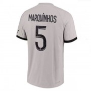 Paris Saint Germain PSG Fußball Trikots 2022-23 Marcos Marquinhos 5 Auswärtstrikot..